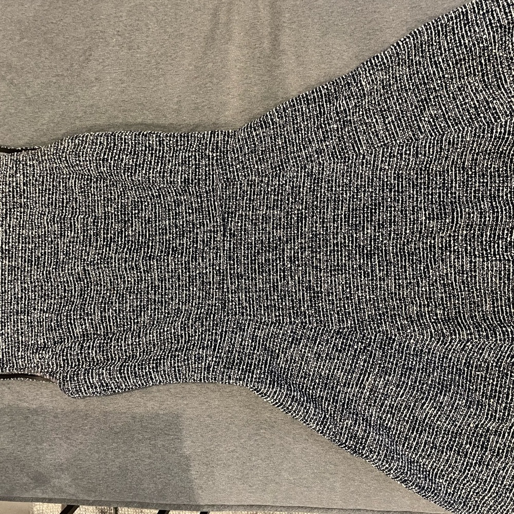 Theory fit and flare tweed mini dress